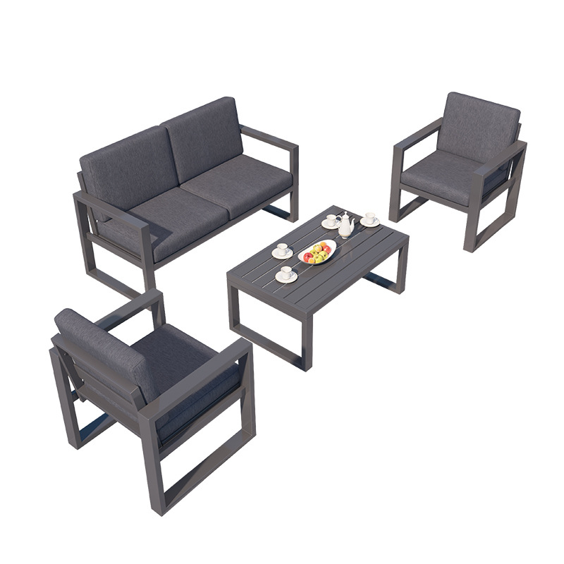 outdoor sofa and table
